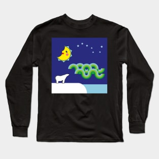 The polar night in North Pole Long Sleeve T-Shirt